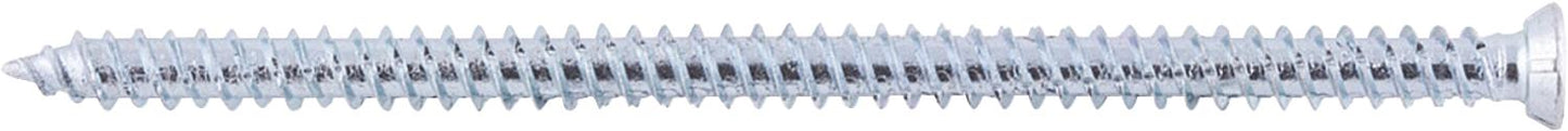 Vis pour cadre de fenêtre FFS (plastique, aluminium) électro-galvanisée, filetage complet avec tête fraisée plate