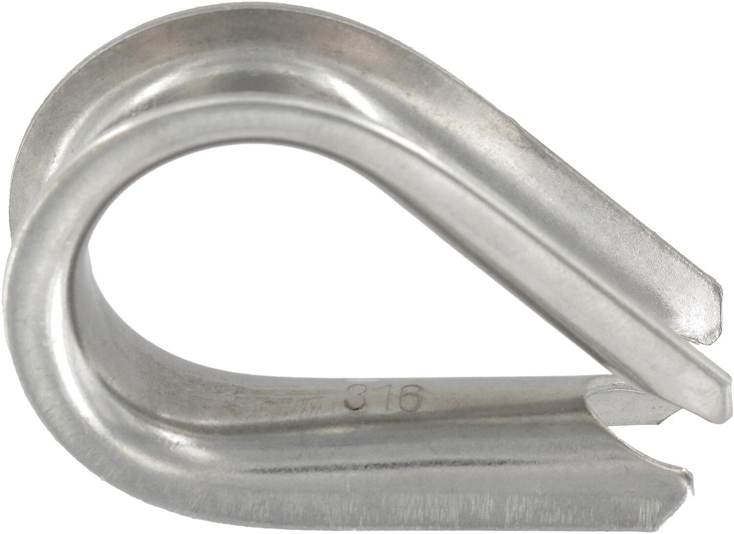 Stainless steel thimbles A4 ø 16.0 mm, pack size = 10 pieces
