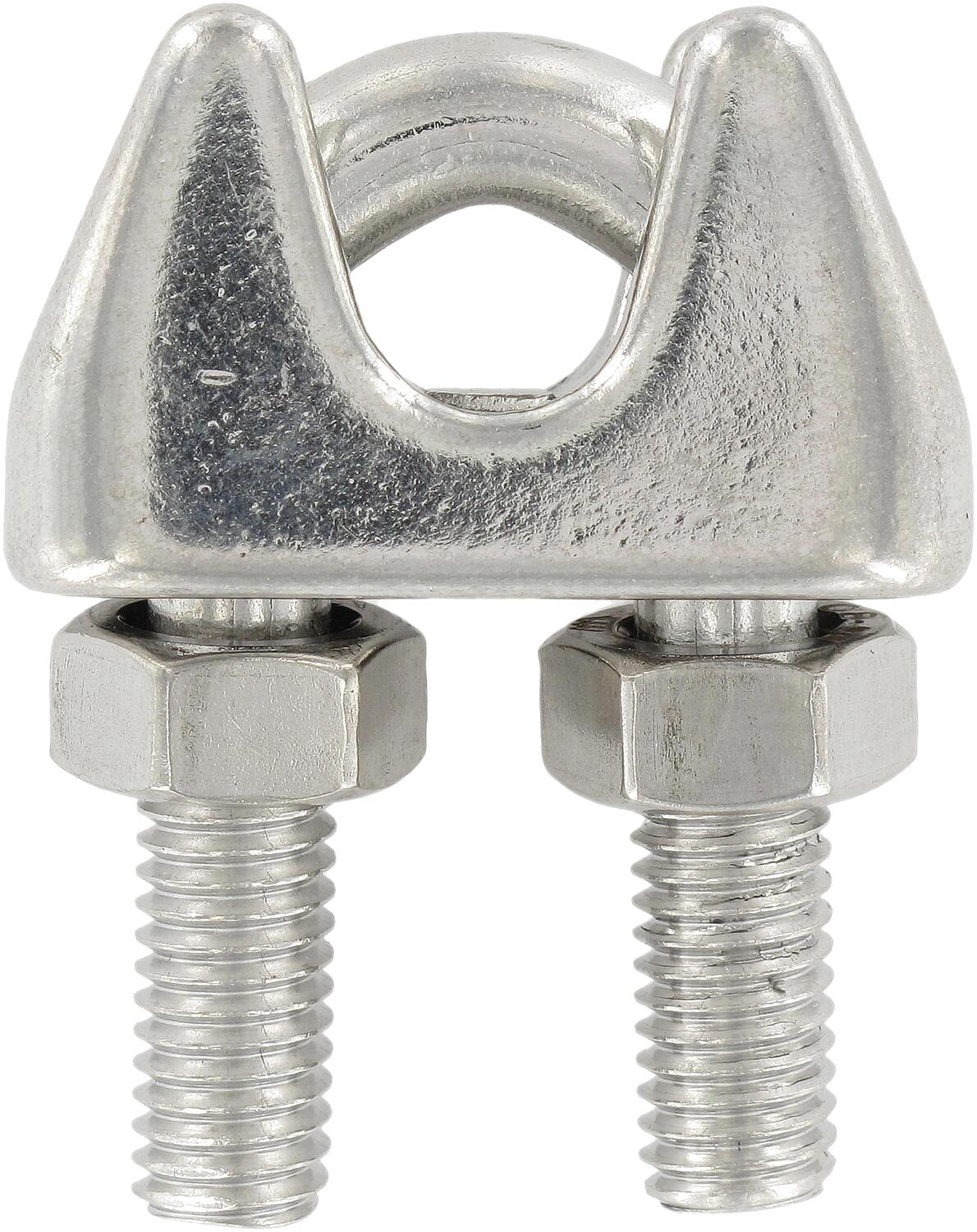 Stainless steel A4 wire rope clamp M12, pack of 10