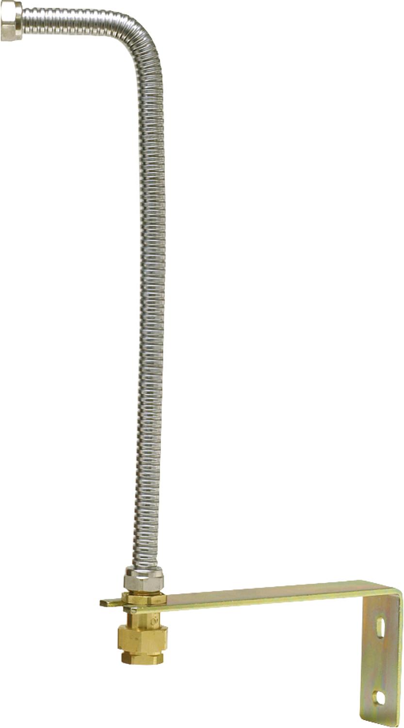 Anschlussset 3/4" mit Wellschlauch 500mm mit Wandhalter für AG