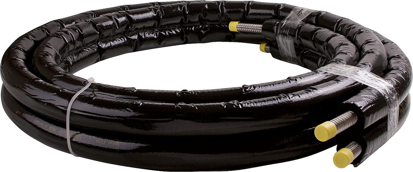 Solar flexible pipe 2 in 2 DN 20, 50m with insulation and sensor cable