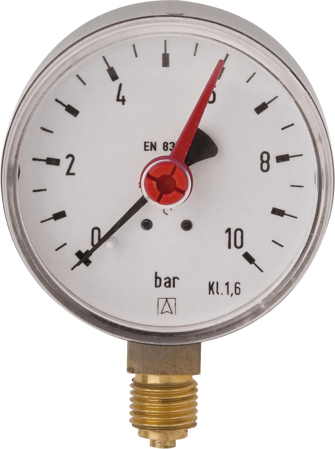 Manometer Solar RF 63 D201 Solar 63mm G 1/4 B radial 0/10 bar