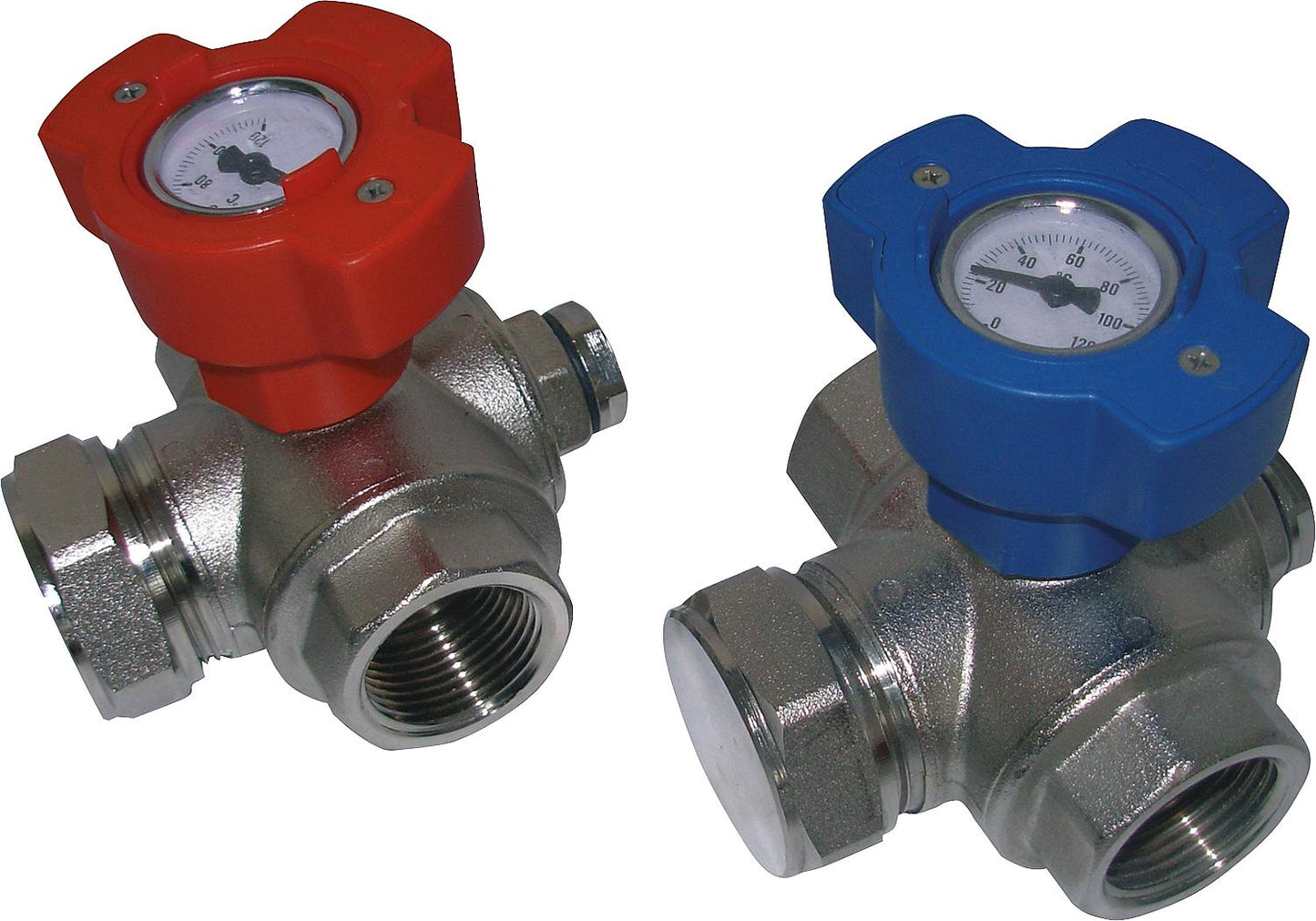 Multifunctional ball valve set for heat exchangers 1 1/4"