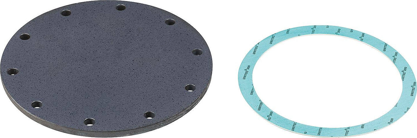 Enamelled blind flange with gasket, for storage tanks with 260mm inspection flange