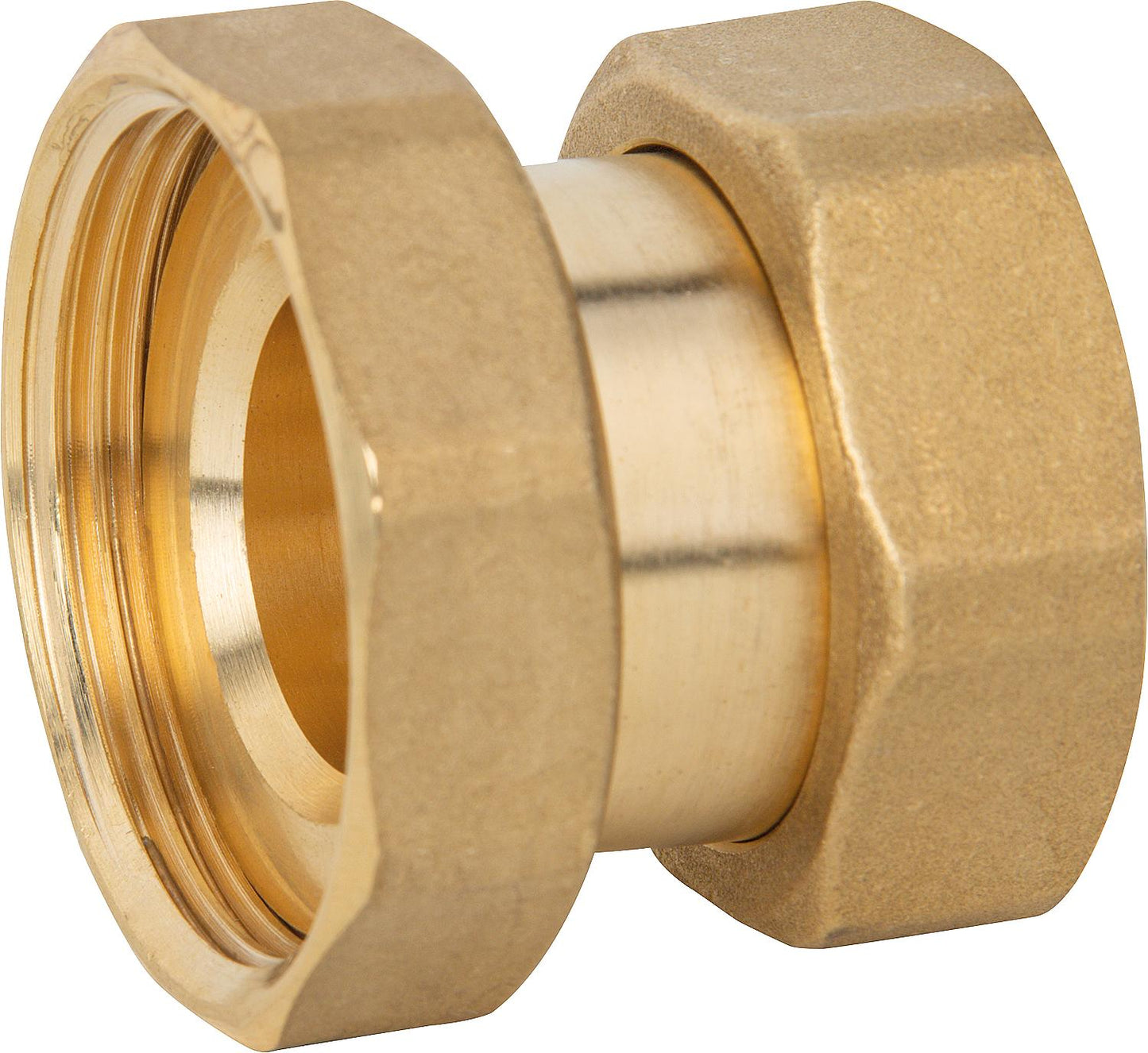 Special screw connection DN40(1 1/2") x DN25(1") with double-sided expansion joint