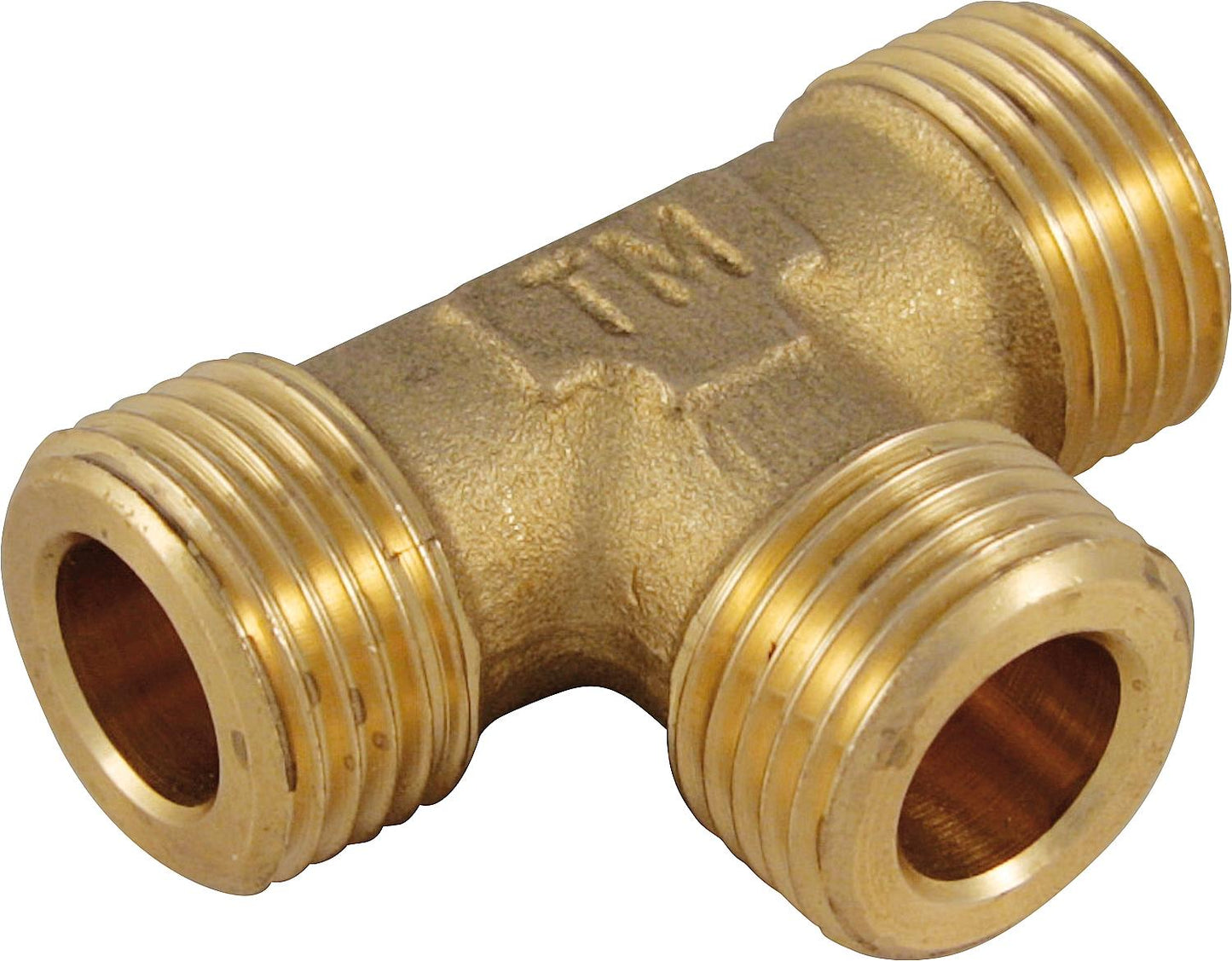 Brass tee G 1 1/4''x1 1/4''x1 1/4'' male thread, flat sealing