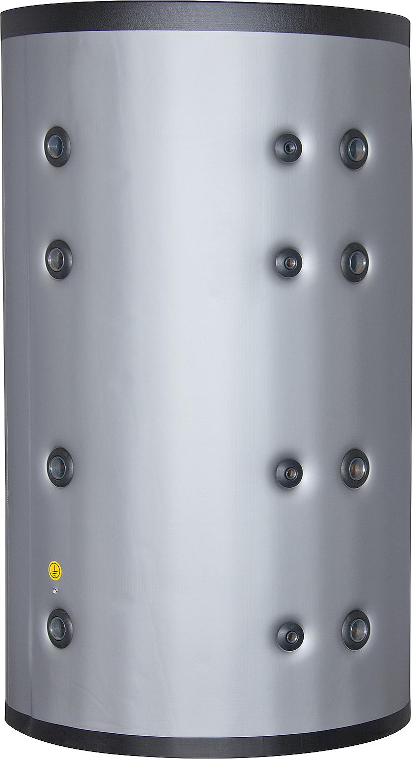 Buffer storage tank (without heat exchanger) PF 800, capacity 749 liters, insulation color silver