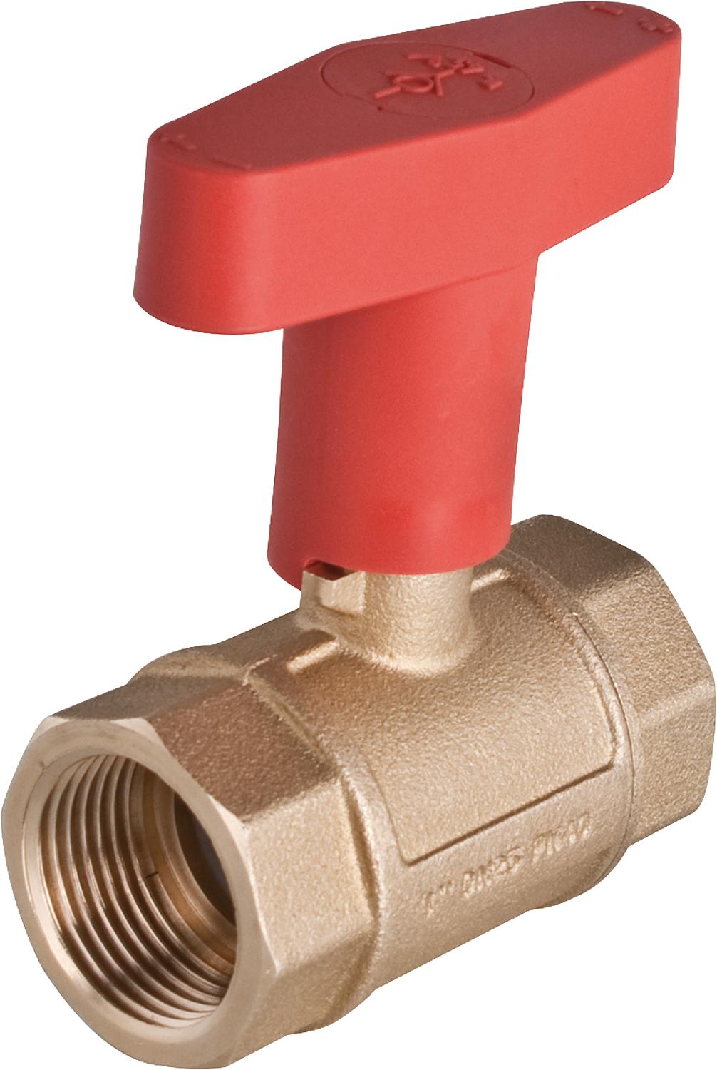 Solar ball valve 1" female thread with gravity brake and Iso-T handle