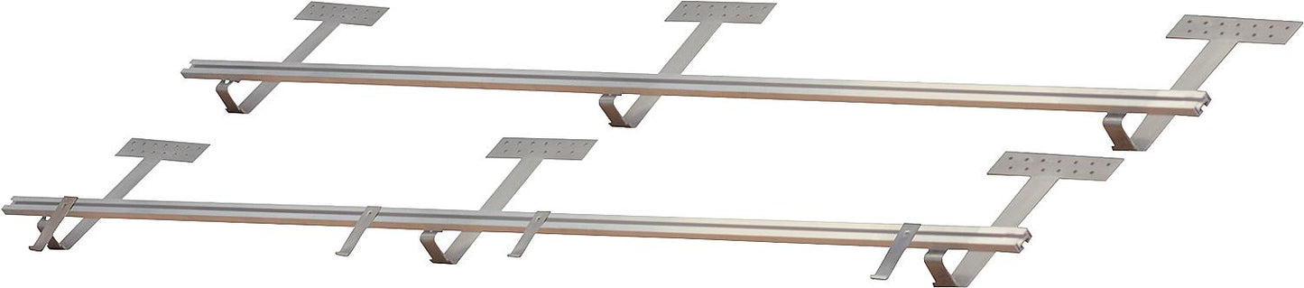 Mounting kit for beaver tail roof for 1 collector SX 2.51 horizontal mounting
