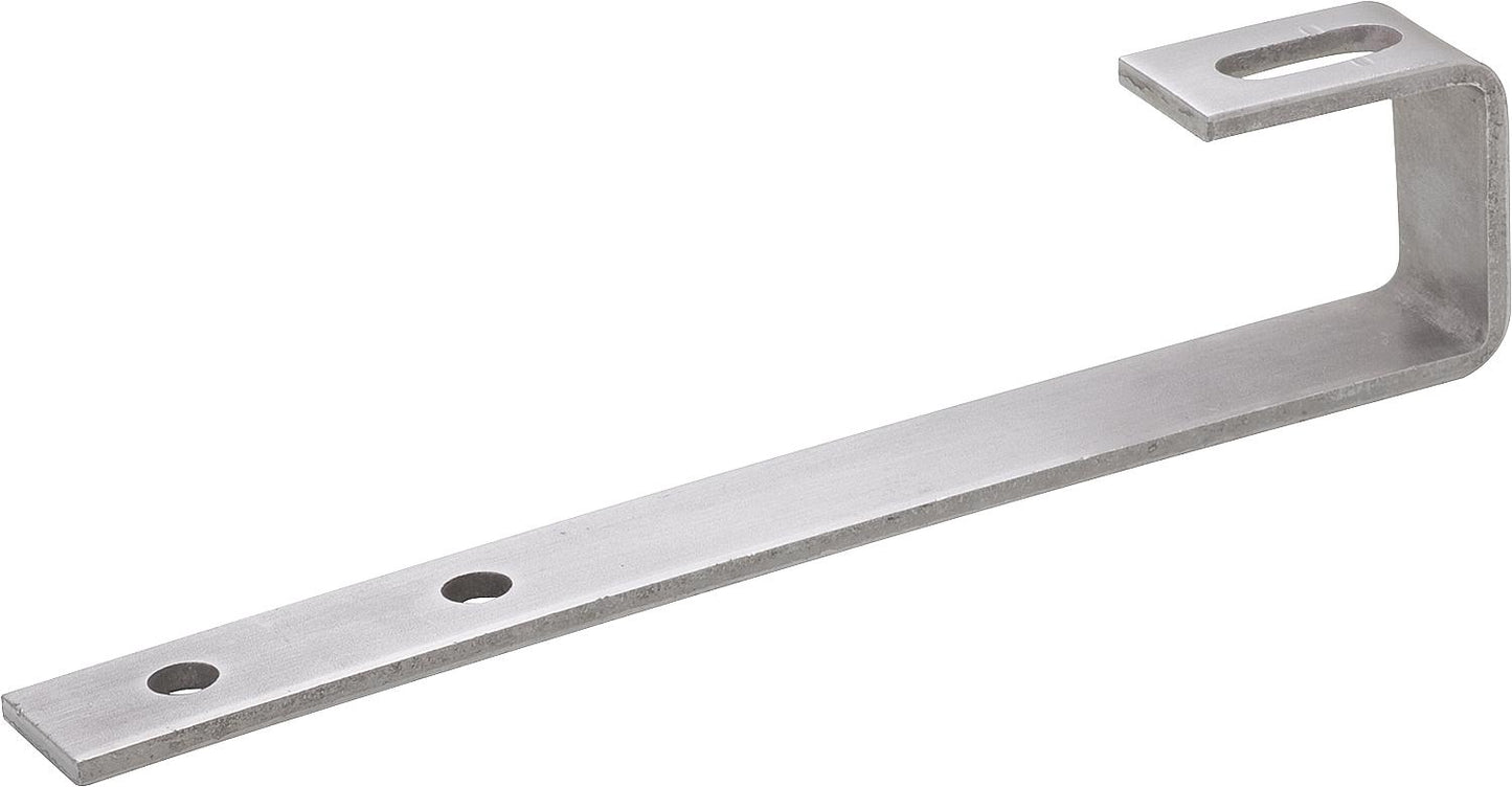 Roof hooks, special design for bitumen and slate, stainless steel for PV, tube/flat collectors