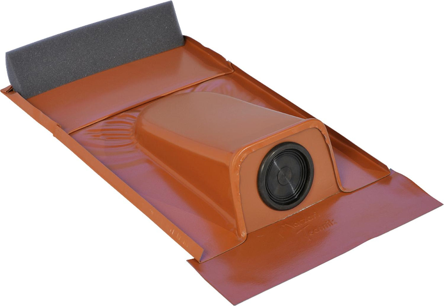 Solar pipe penetration type clay lead plate with EPDM nozzle, Ø 20-65mm, black-grey, pack of 2.
