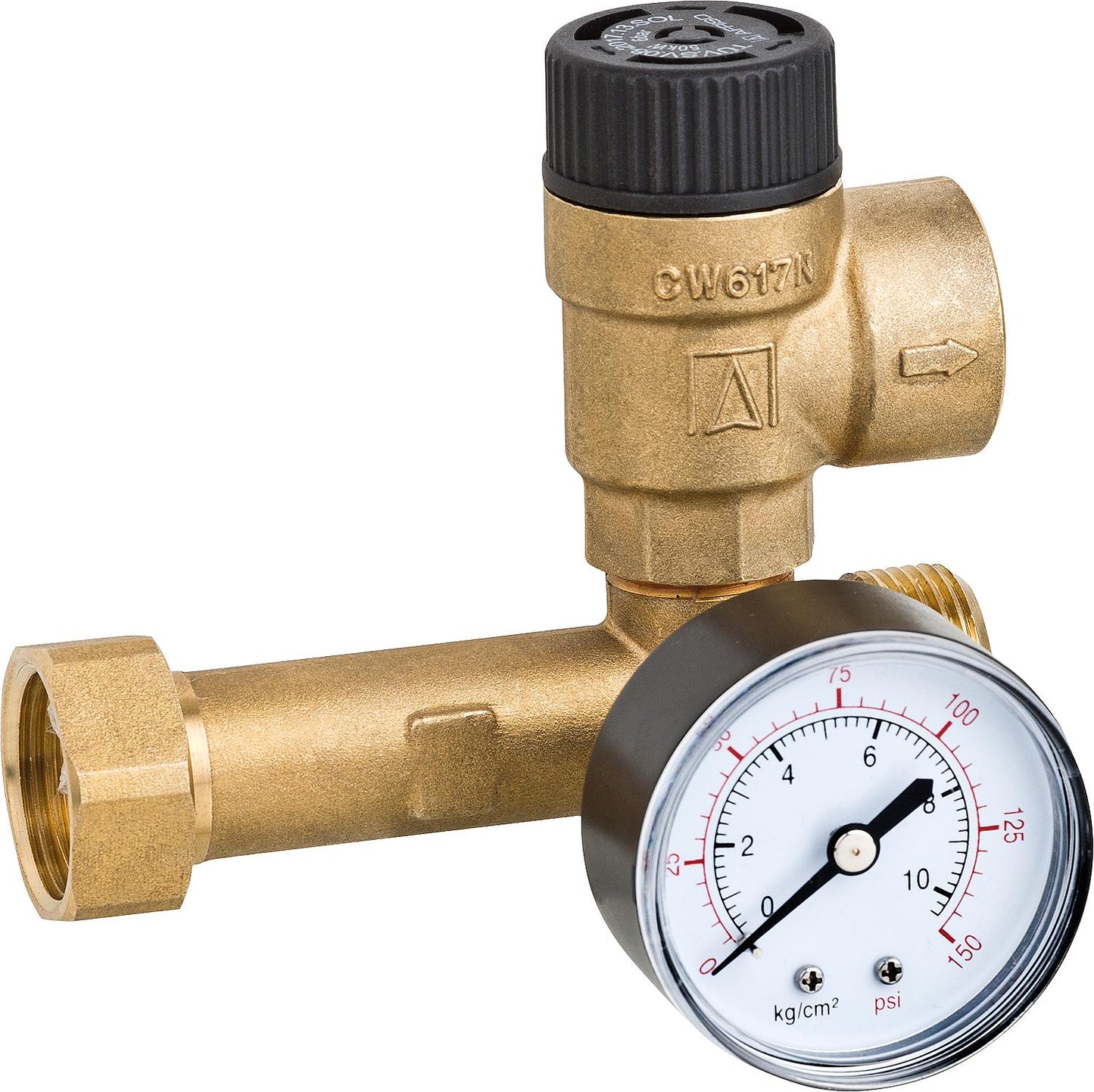 Solarkreis-Sicherheitsgruppe für GPS70 mit SV6 bar, Manometer 10 bar