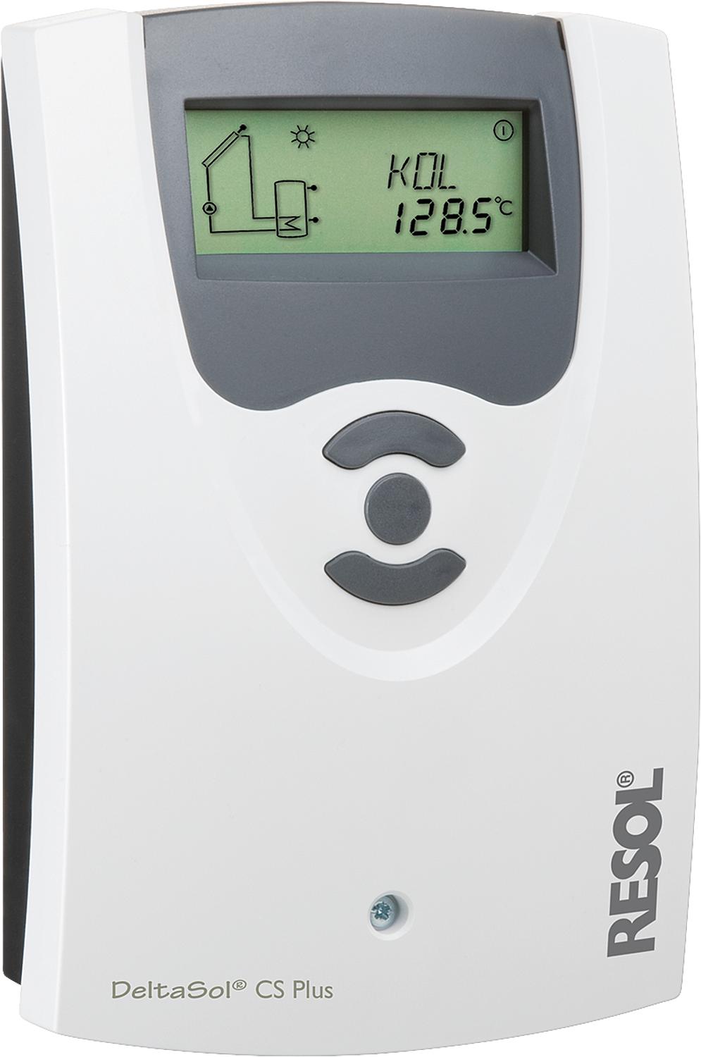 Contrôleur de température différentielle DeltaSol CS Plus comprenant 4 capteurs