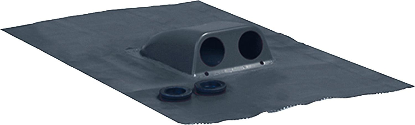 Roof seal for solar pipes, 2 pipes/hoses 31-45mm