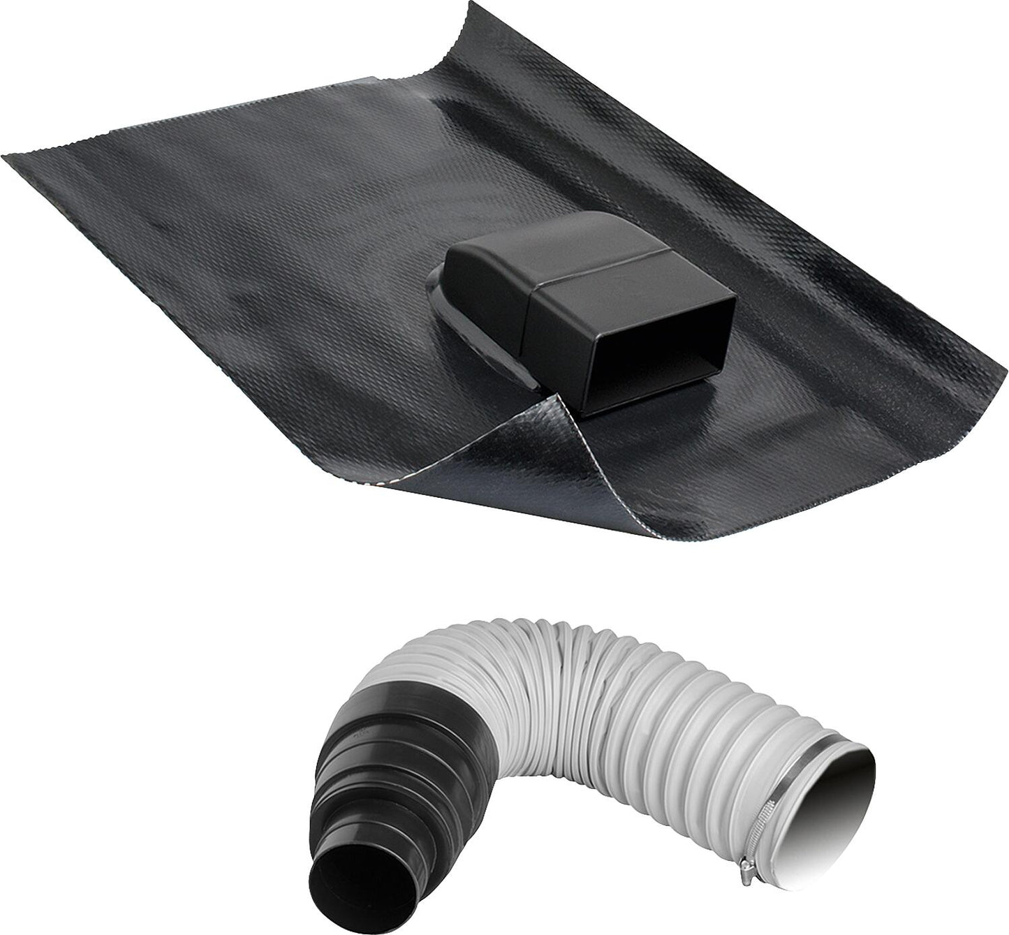 Saniflex DN 100 ventilation hood, black, for PV systems