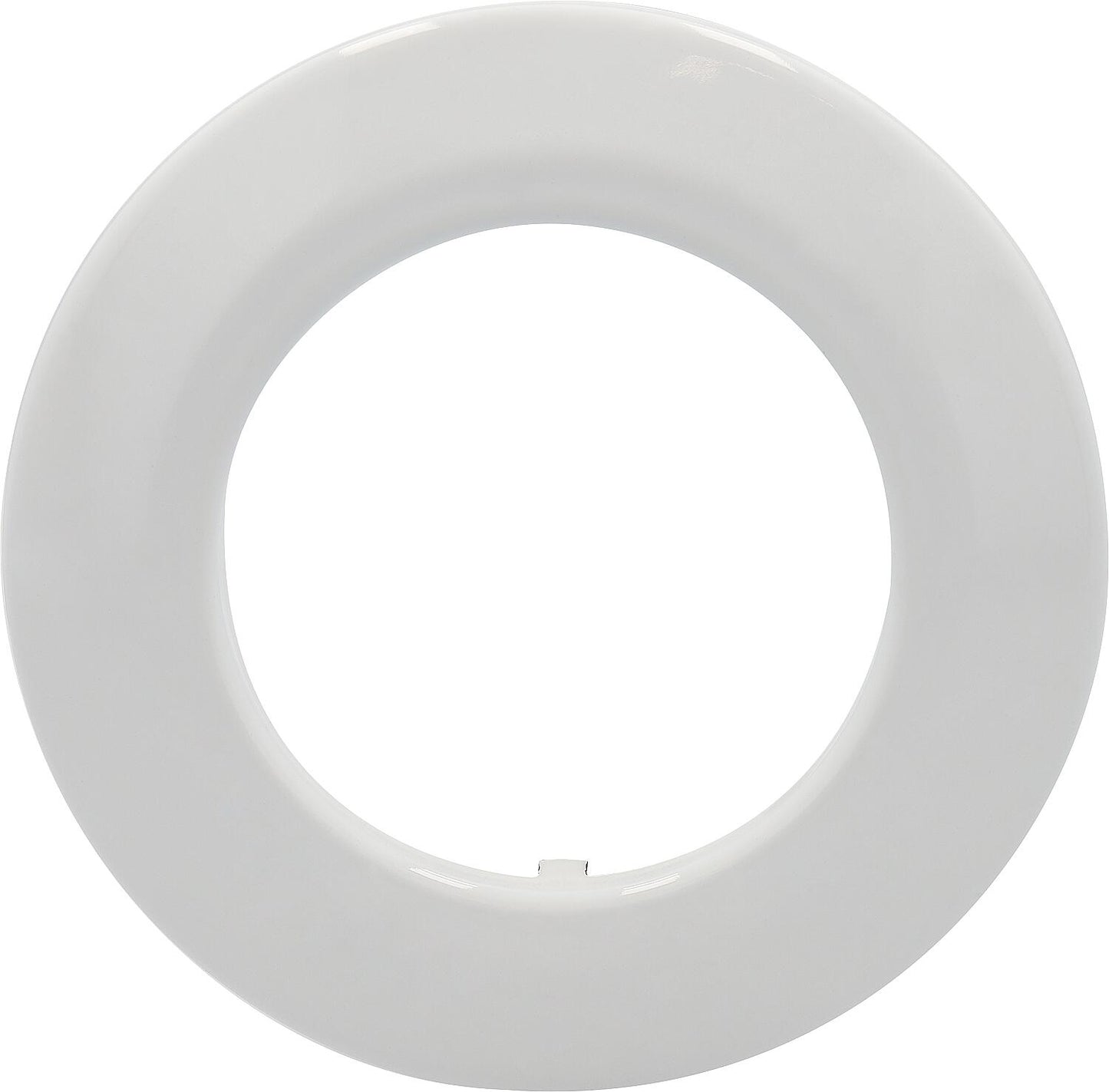 Rosace émaillée, Ø 100 mm pour tuyaux de poêle, blanche