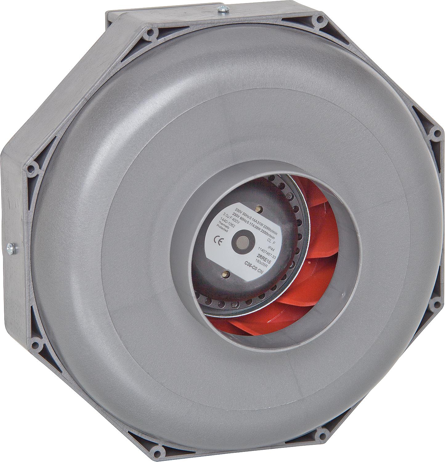 Ventilateur à tube radial L-RRK 100 (V = 215 m3/h)