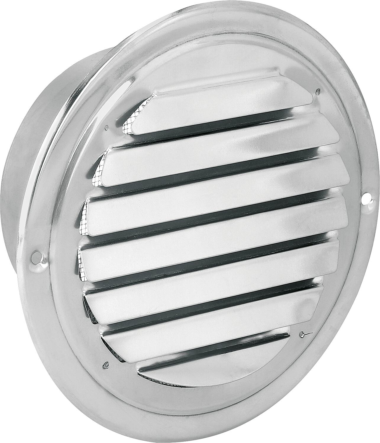 Ventilation grille, stainless steel V2A Ø125mm