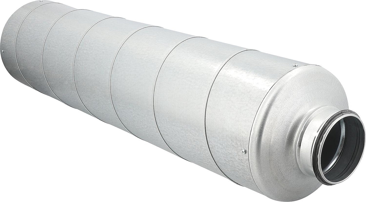 Rigid pipe silencer NW250 L= 900mm, insulation thickness 50mm, galvanized steel