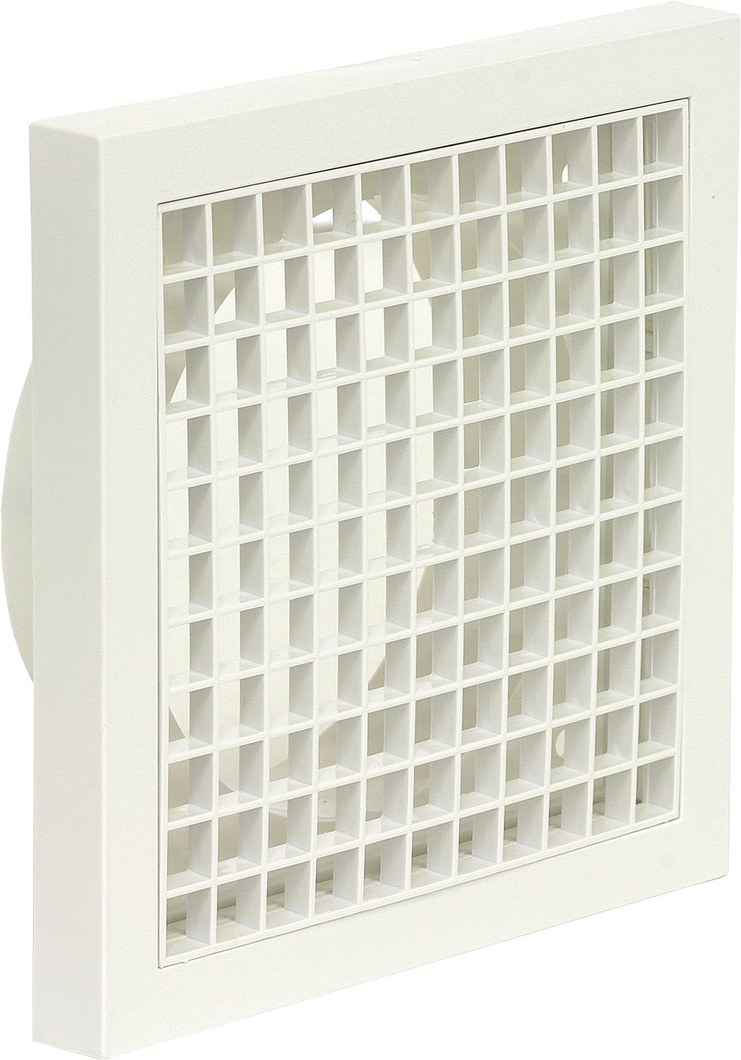 Grille de ventilation avec raccord de raccordement