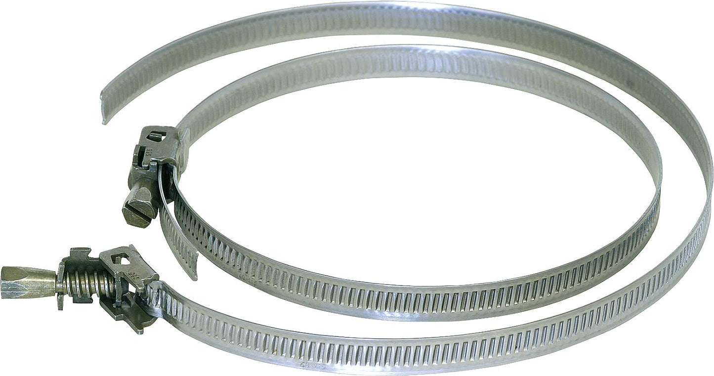 Hose clamps S100 DN 100 metal band with tension lock (pack of 2)