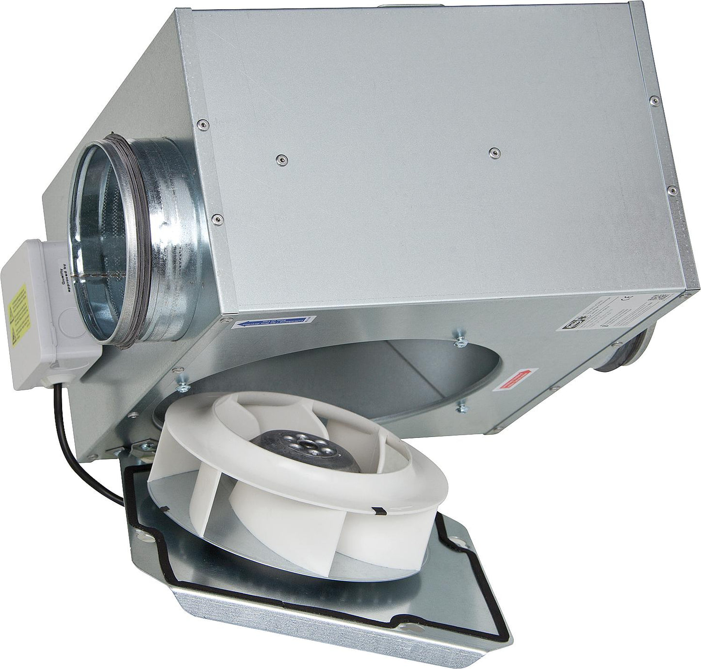 Flach-Radialventilator schallgeschützt SlimVent SVS, DN 125-200 (bis 840 m³/h)