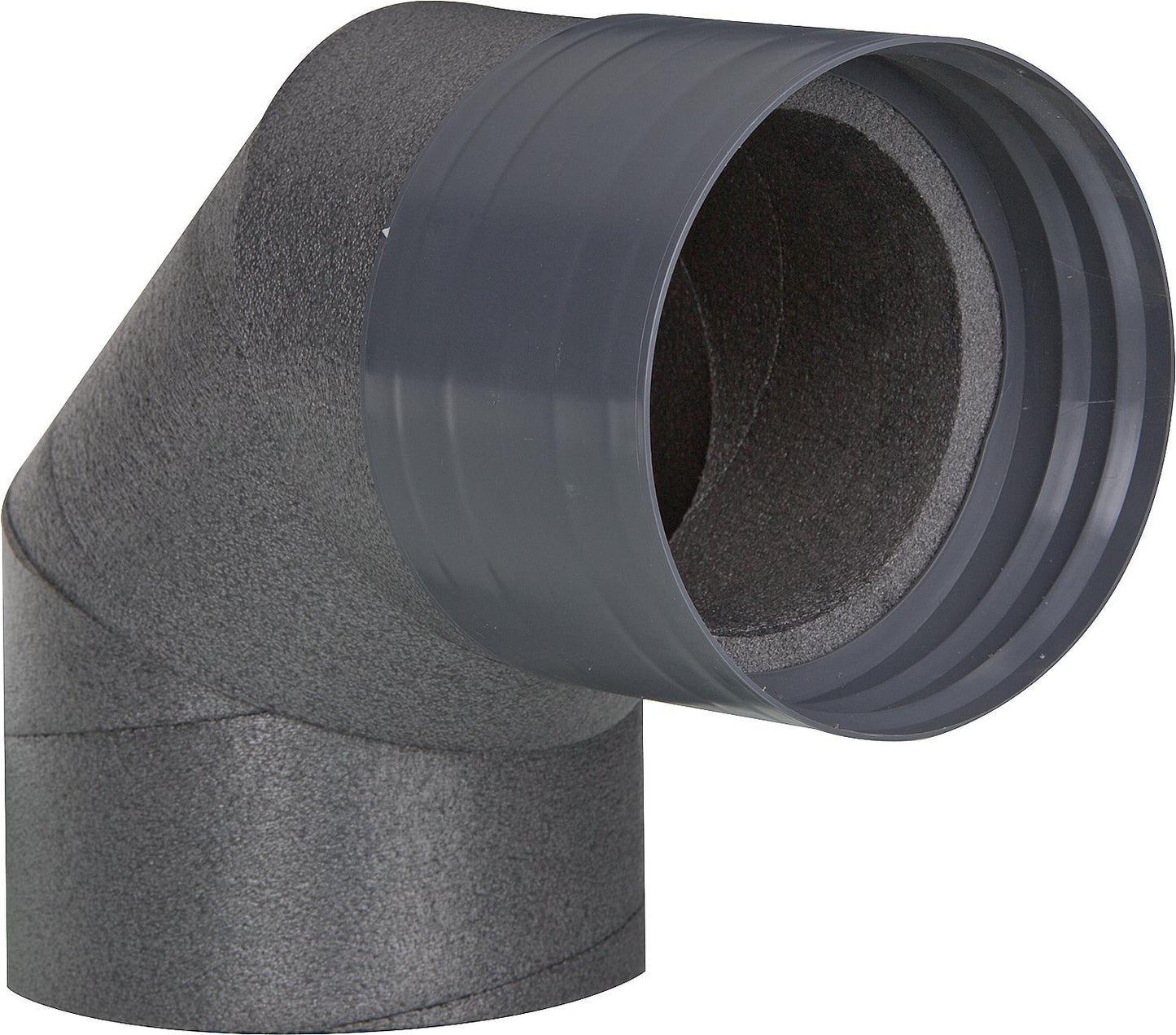 Elbow 90° IP-B 125/90 with socket DN 125