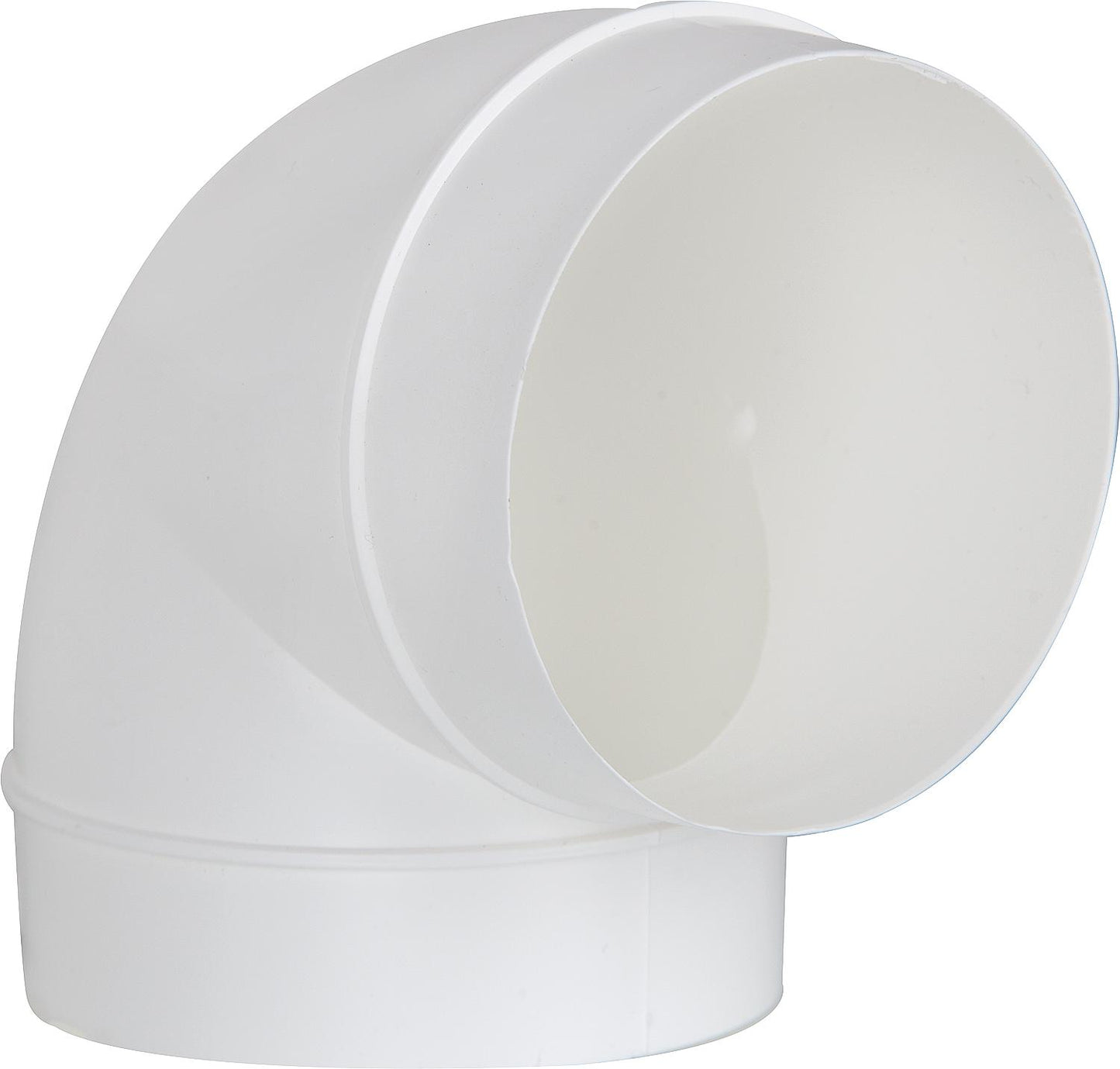 Round pipe bend DN 150, 90° white