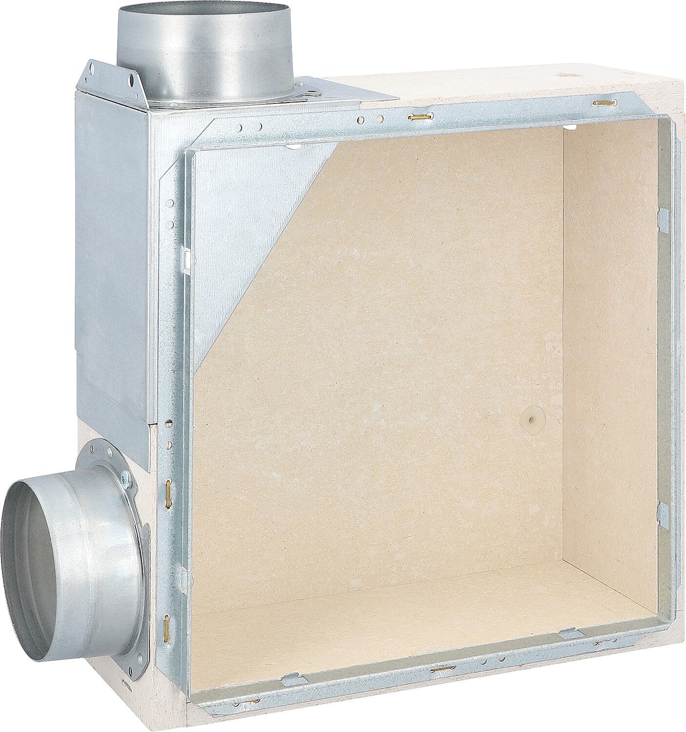 EVENES type UL flush-mounted housing, secondary room connection on the left, with fire protection