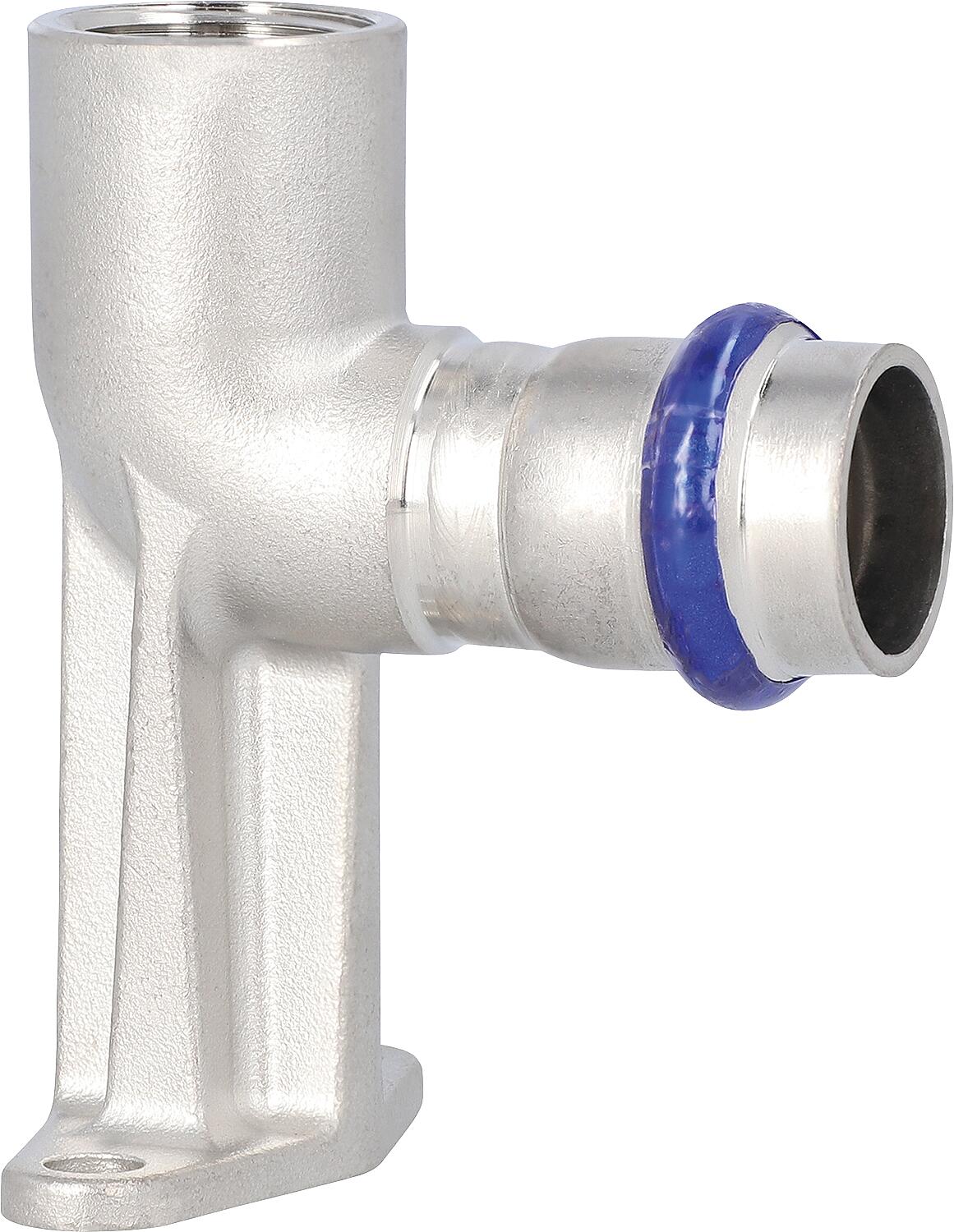 Stainless steel press fitting V-contour ceiling angle IT 22mm xDN20(3/4") L:79mm