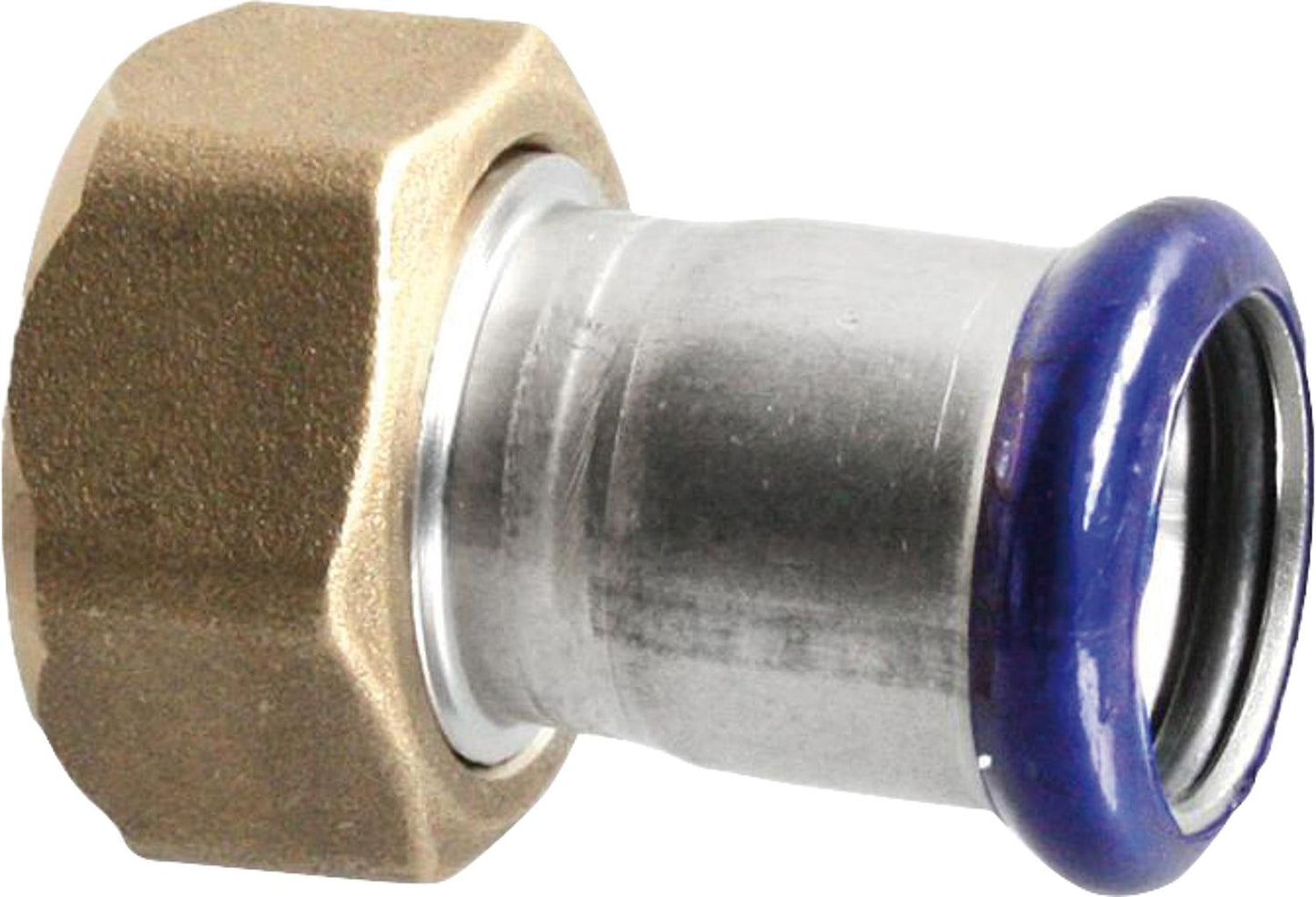 Stainless steel press fitting M-profile connection fitting Ø 28x DN40 (1 1/2")