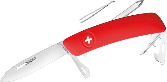 Taschenmesser SWIZA 690401 D04, Edelstahl 440A, rot