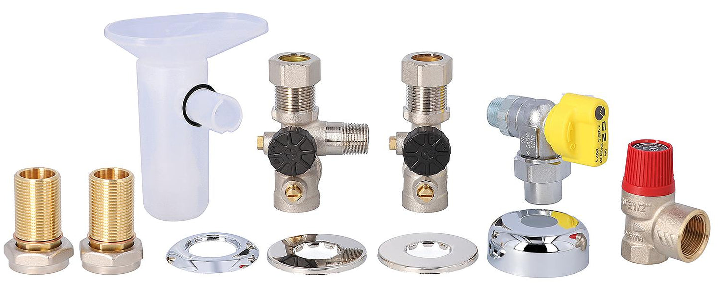 Wolf flush-mounted connection set for gas boilers 2072347