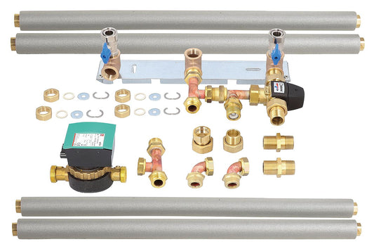 Wolf connection set for CSZ-2, hot and cold water 7701136