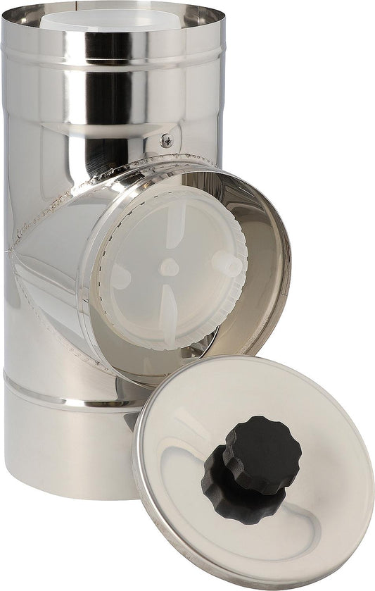 Revision piece Wolf DN60/100, stainless steel 2651916