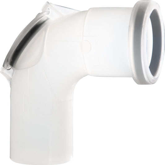 Wolf plastic inspection bend, DN60 single-walled 87 degrees 2651906