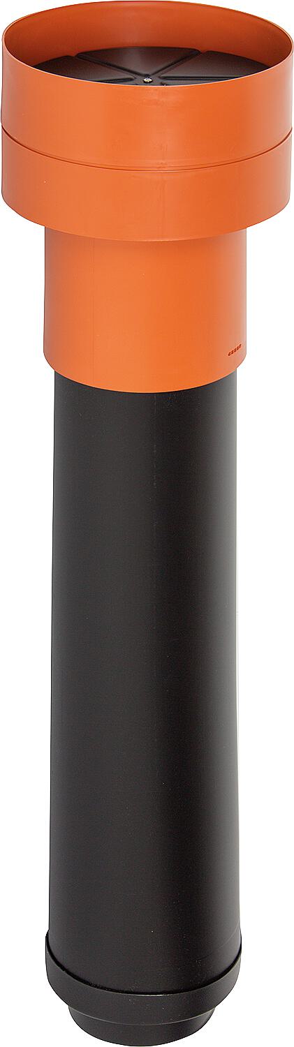 Wolf roof penetration, thermally insulated DN 125 black, 2575801
