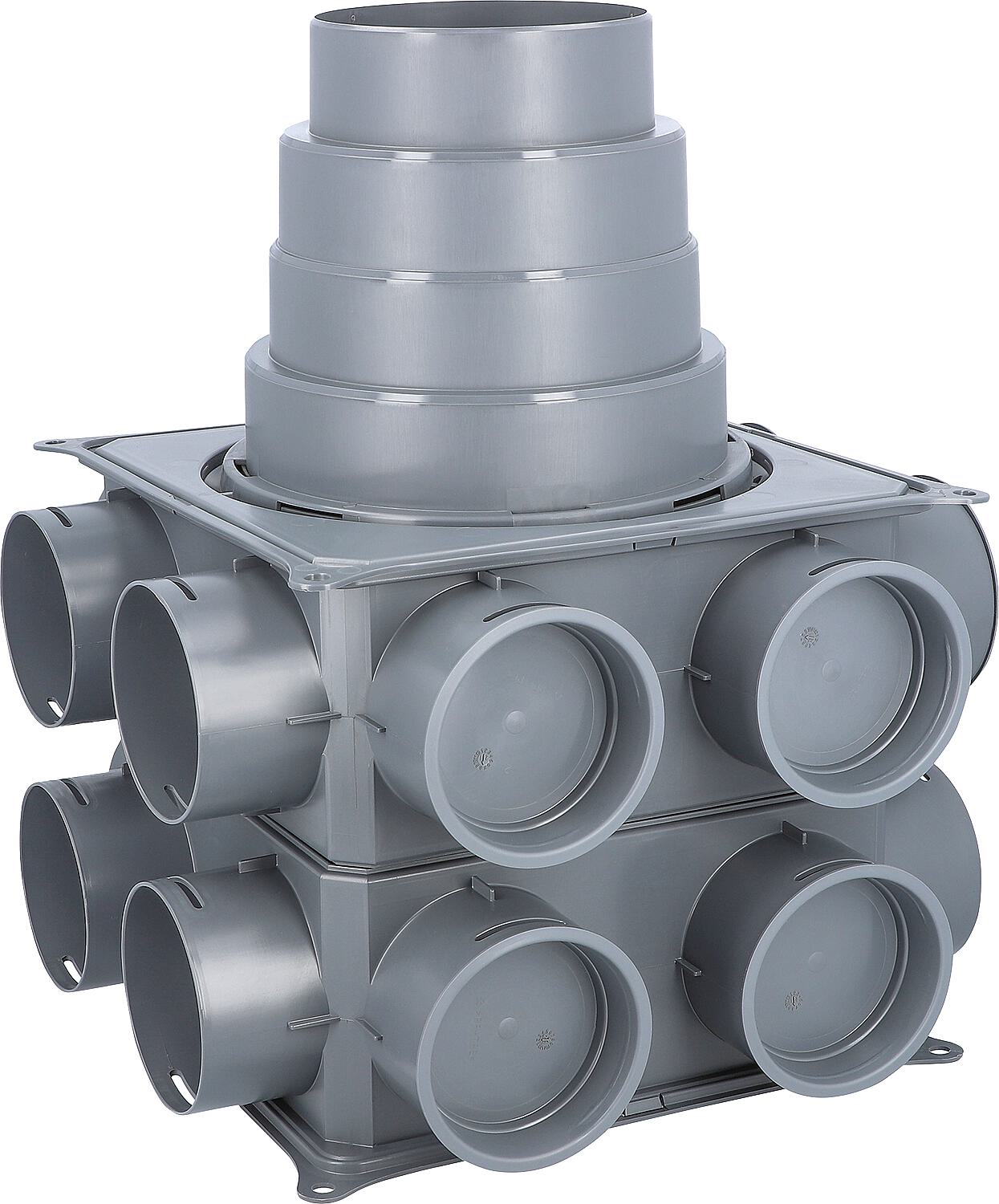 Wolf air distributor, mini DN 125, 8 connections DN 75, 2577835