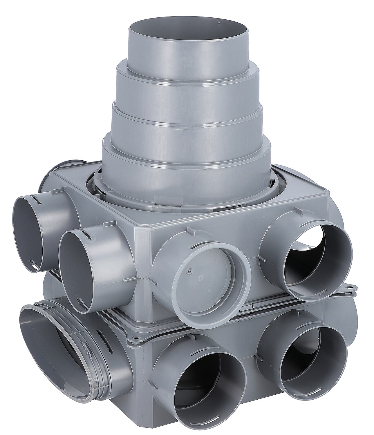 Wolf air distributor, mini DN 125, 8 connections DN 75, 2577835