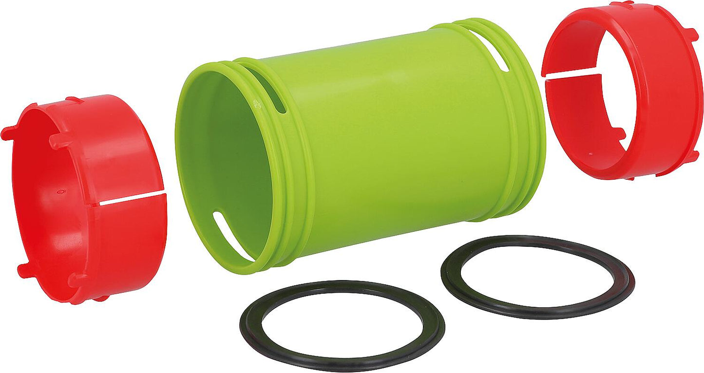 Wolf click connector set, DN 65, 5x click connectors, 10x sealing rings, 10x click rings, 2577555