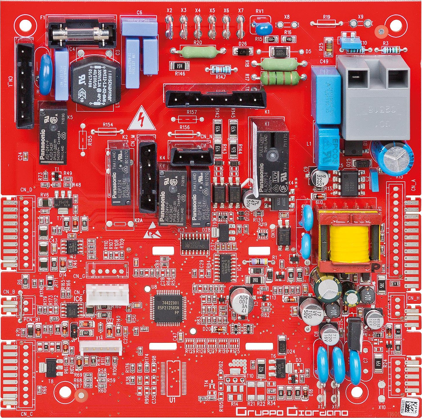 Carte de circuit imprimé pour unité de commande de brûleur compatible avec Formentera n° 82
