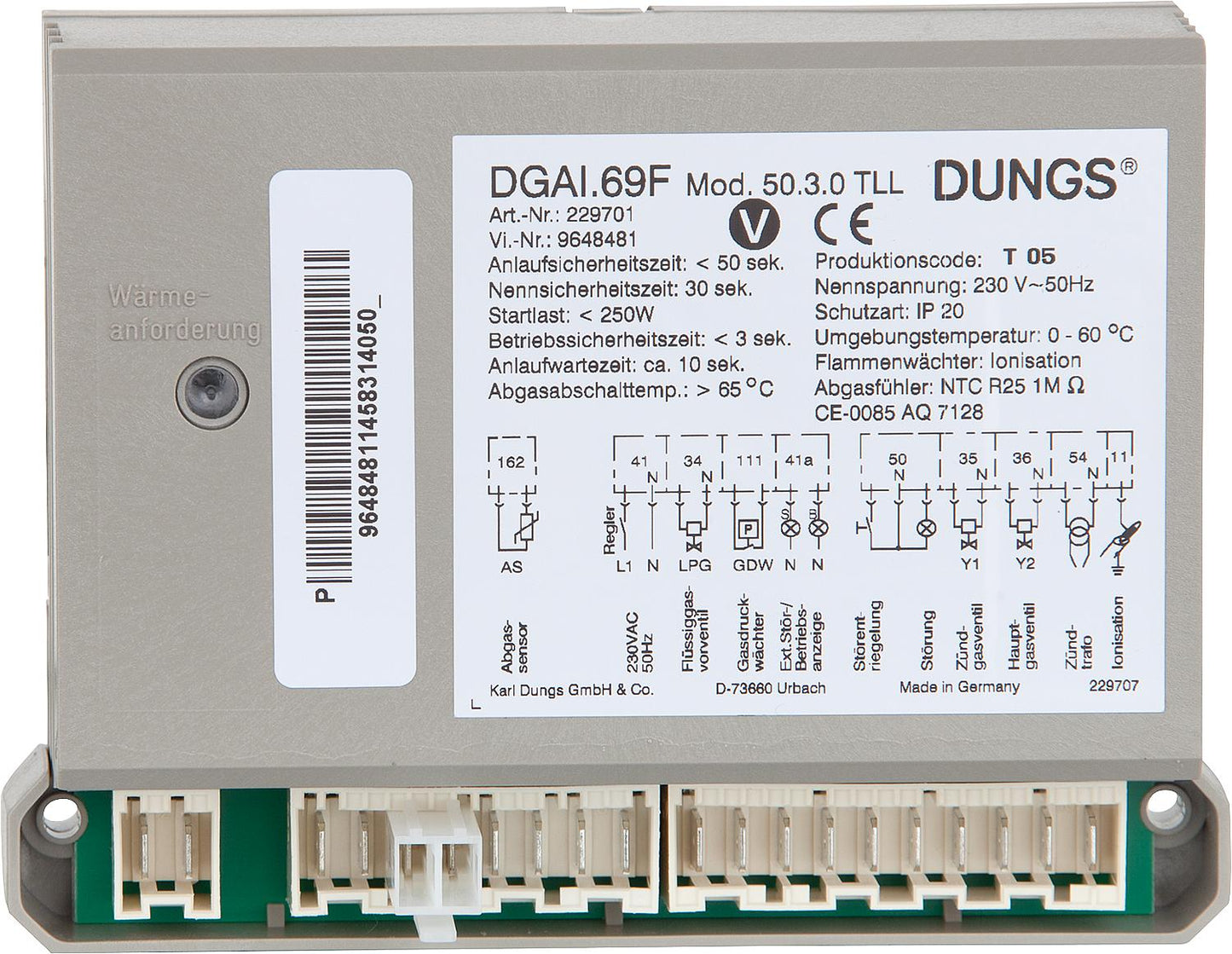 Unité de commande de brûleur à gaz Viessmann 7819068