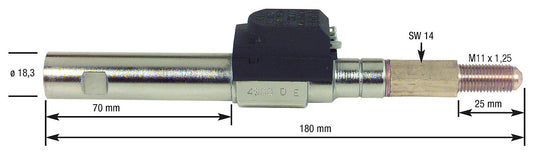 Oil preheater for Brötje oil burner ESB 0-501 M, heated nozzle assembly