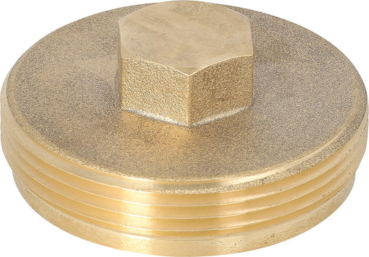 Brass end cap for Evenes mounting block coaxial 2"