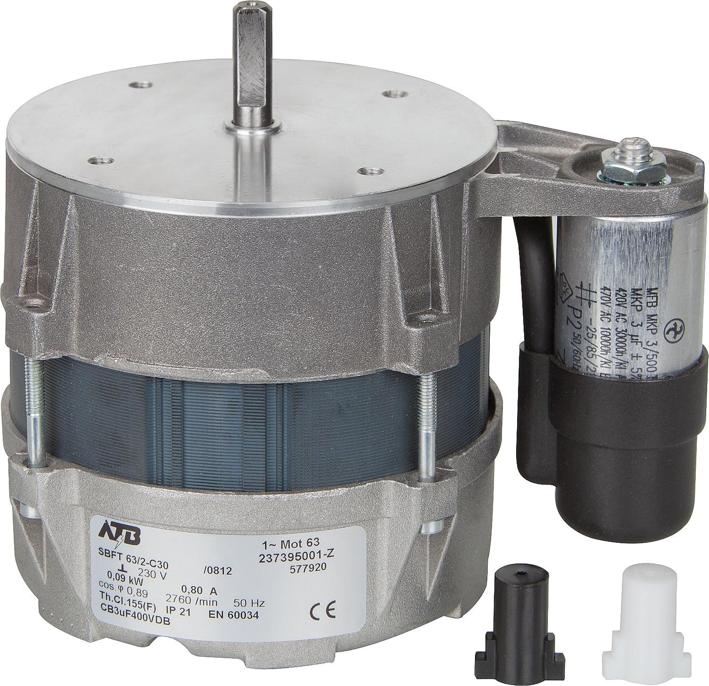 Motor mit Kondensator und Anschlusskabel 4020-003
