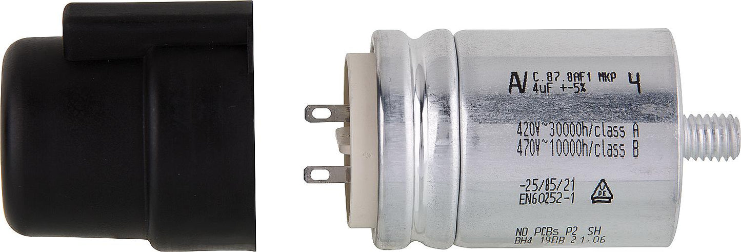 4 uF capacitor for AEG motor 1001191 replaces 4128