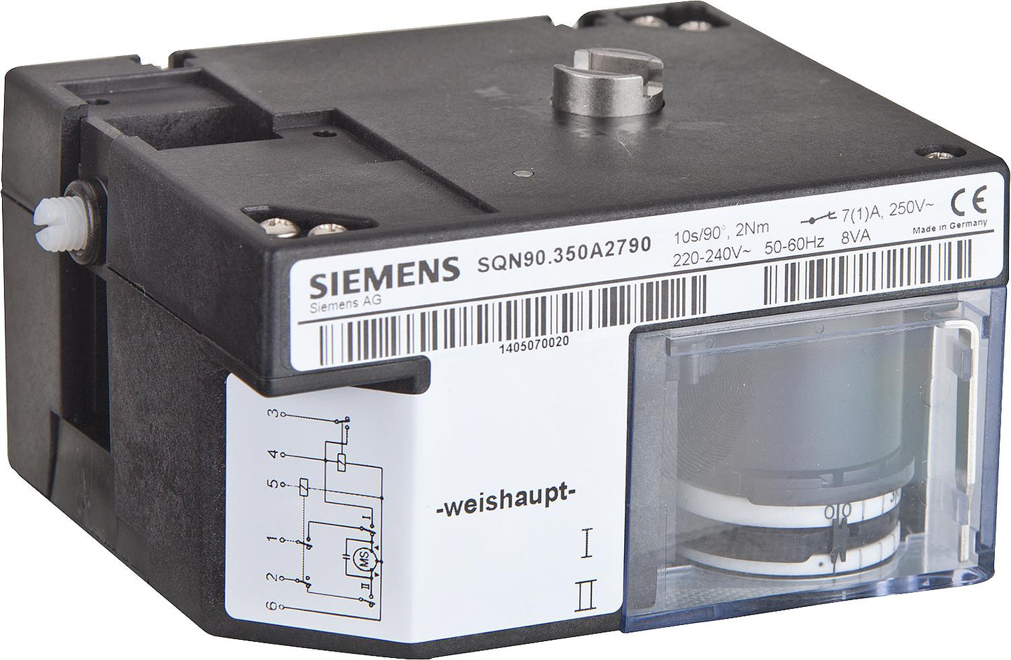 Actionneur SQN90.350 Weishaupt 651 037 WG10, WG20