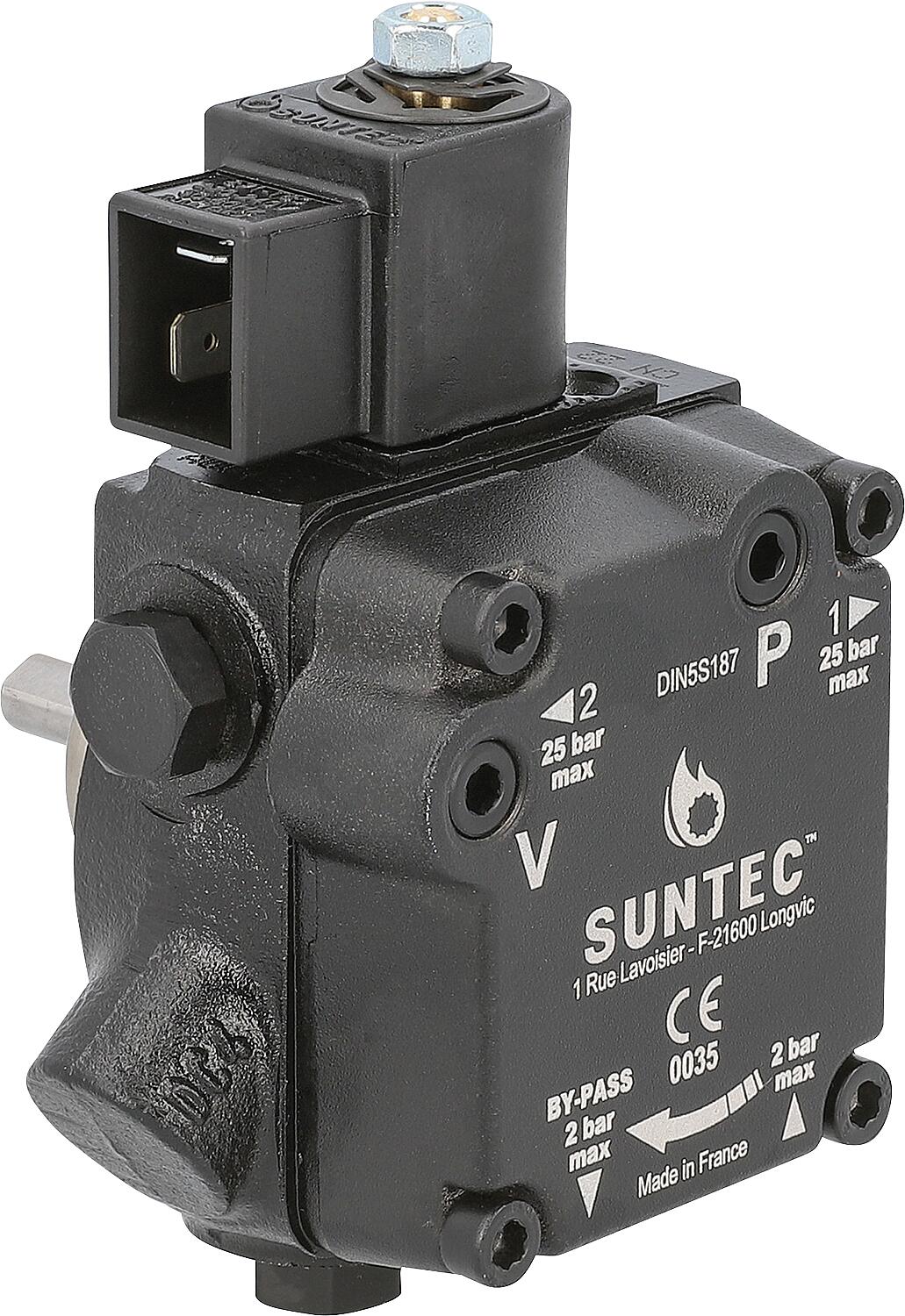Suntec AUV 47L oil burner pump with pressure relief valve