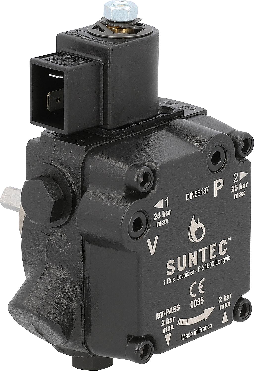 Suntec AUV 47L oil burner pump with pressure relief valve