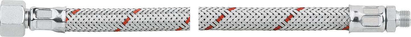 Oil hose with 3/8" union nut on one side and 1/8" screw-in nipple on the other, cylinder 750 lg.